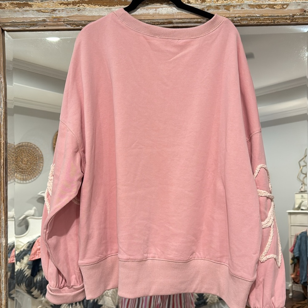 Peach love sweatshirt - Picture 4 of 4